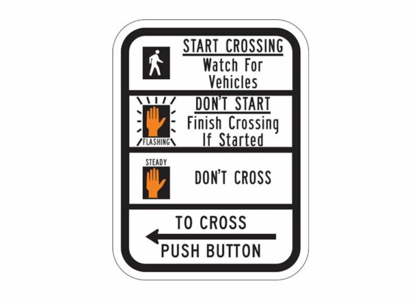 R10-3bL Push Button To Cross (Left)