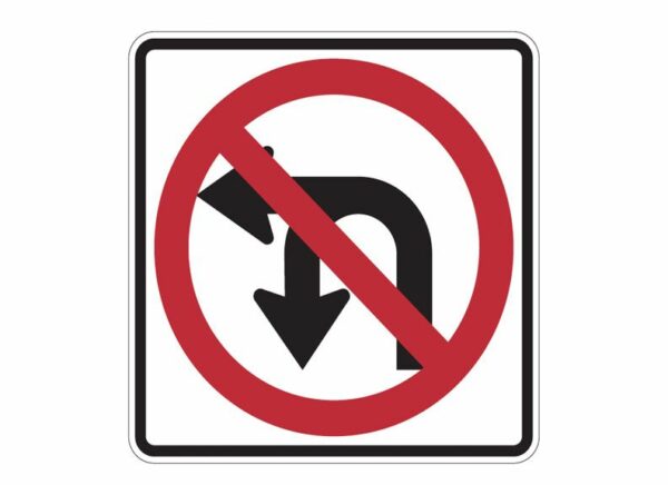 R3-18 Combination U-Turn & Left Turn Prohibition