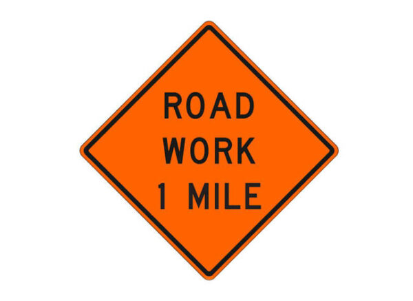 W20-1g Road Work 1 Mile